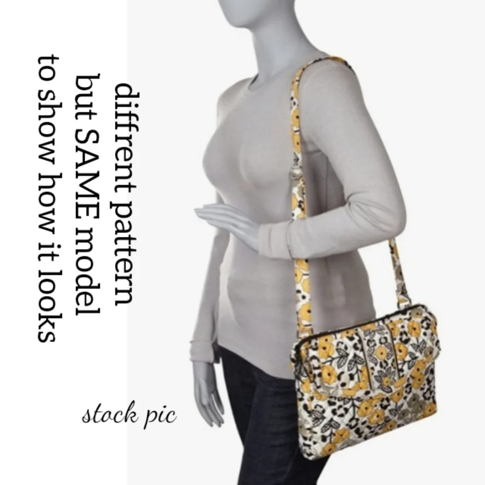 Vera Bradley Laptop Tablet Book Business College Bag Hipster Lilli Bell